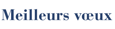 meilleurs voeux